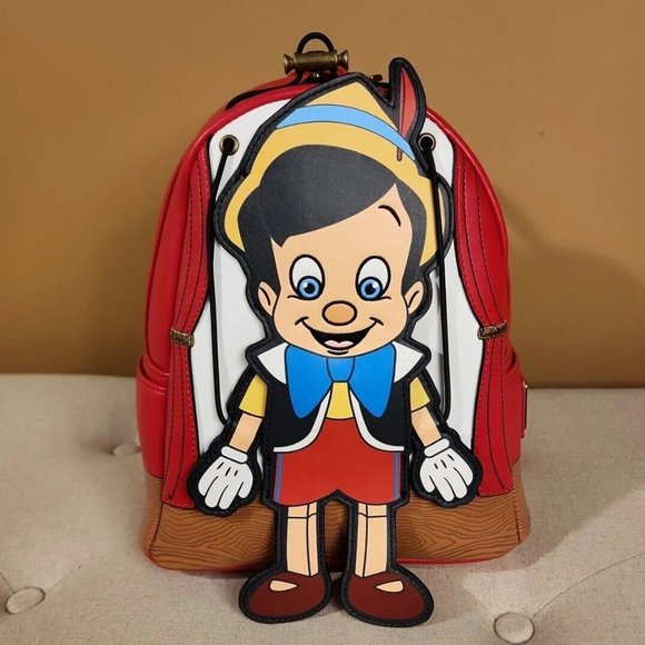 Loungefly Disney Pinocchio Puppet Marionette Mini Backpack NEW